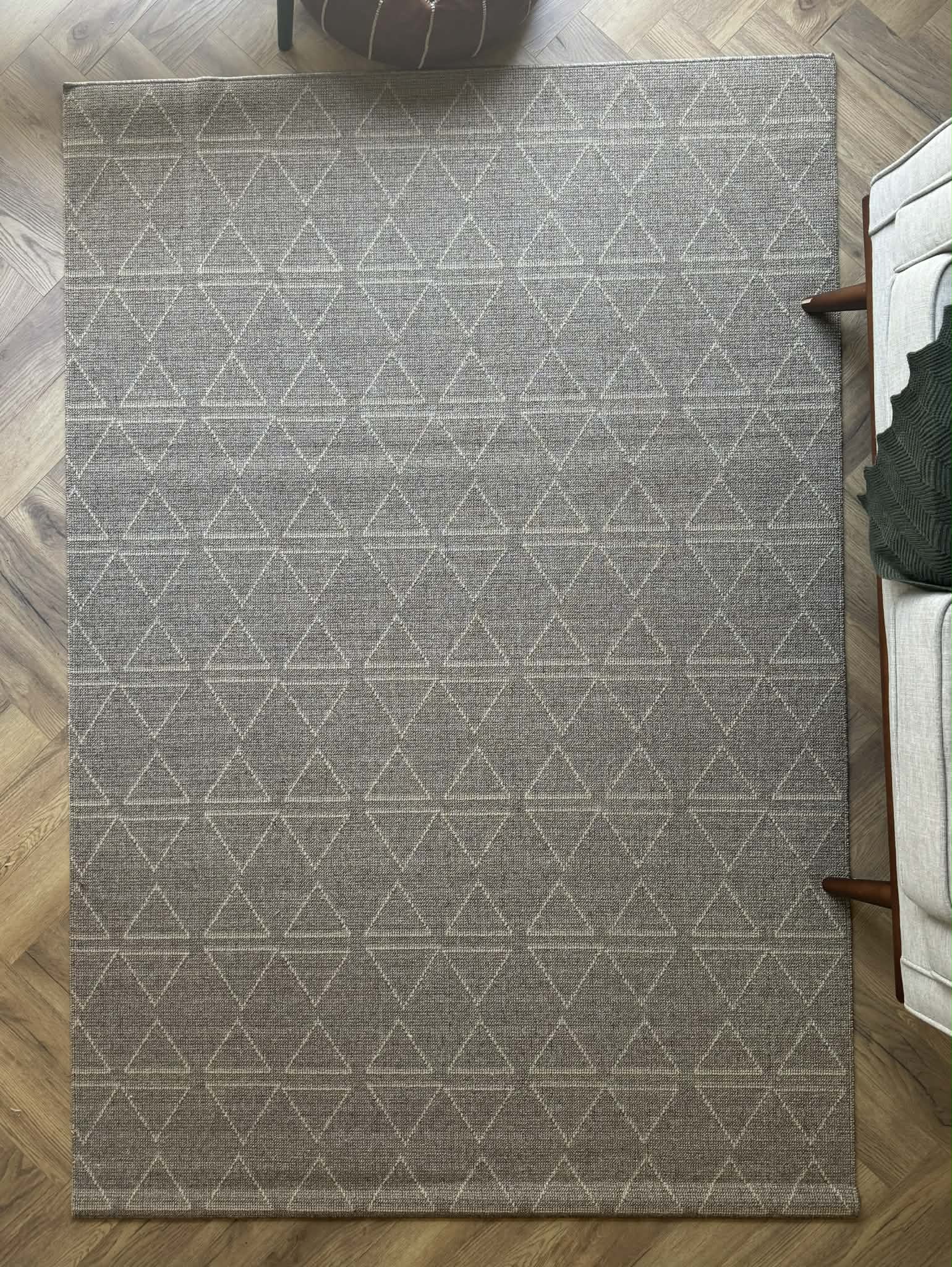 Nikotex Urban Weave Taupe Linear Triangle Rug