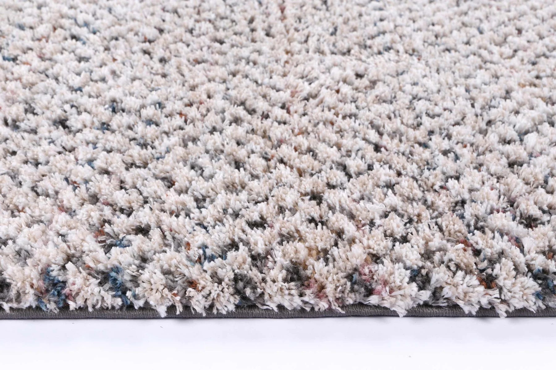 Sorrento Pebble Ivory Multi Shag Rug