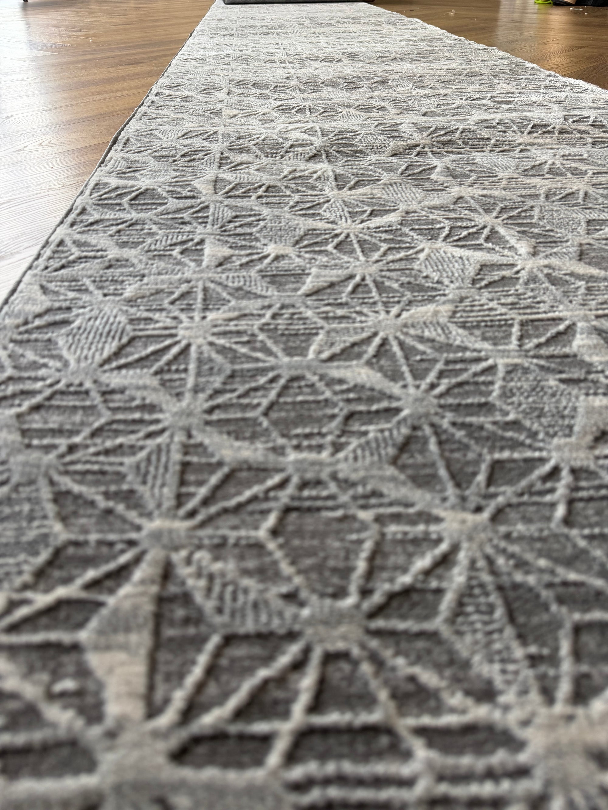Deluxe Geometry Grey Runner 80cm Wide