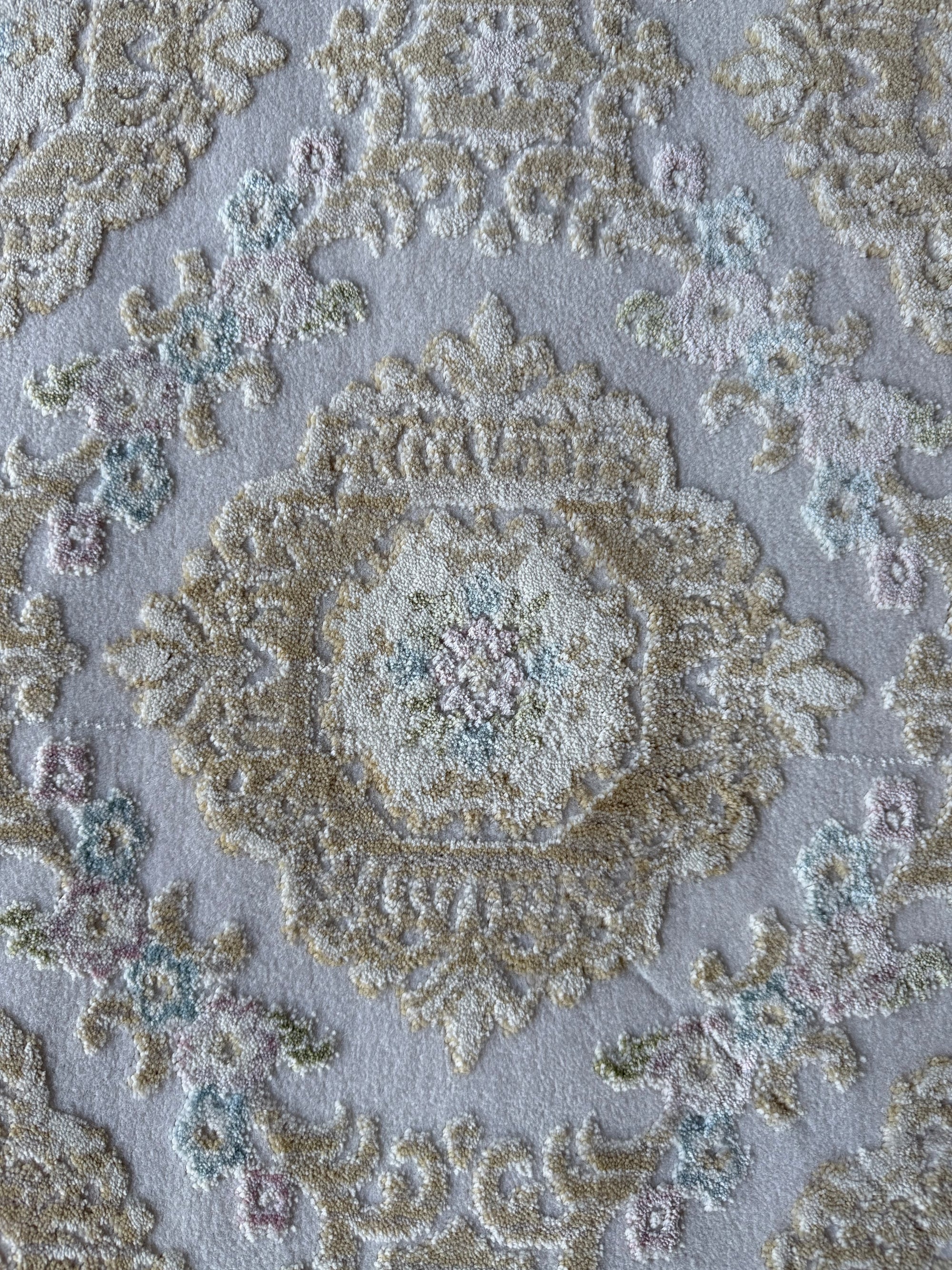 Luna Ivory Medallion Turkish Made Rug