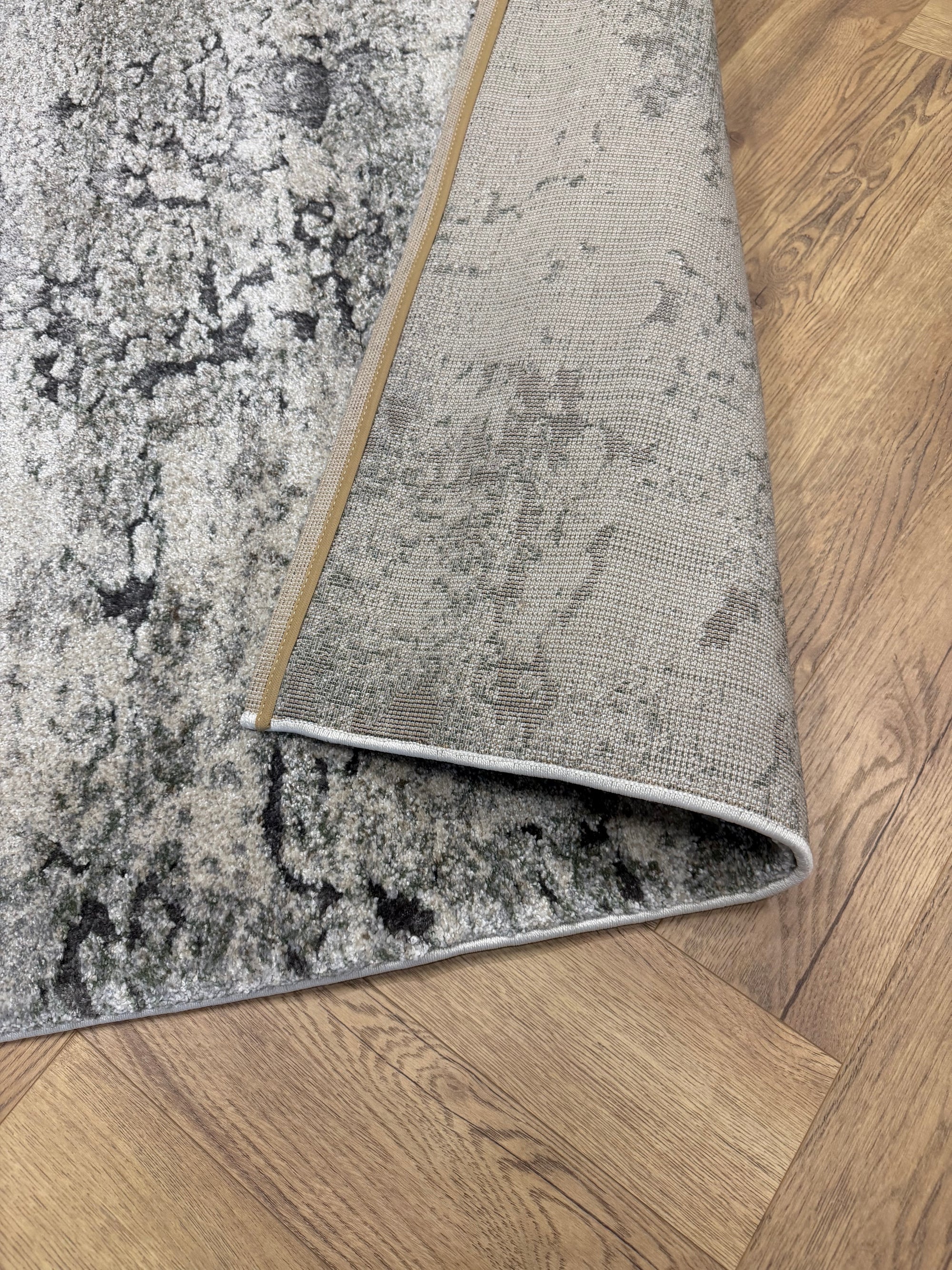 Crete Stonewash Ivory Grey Rug
