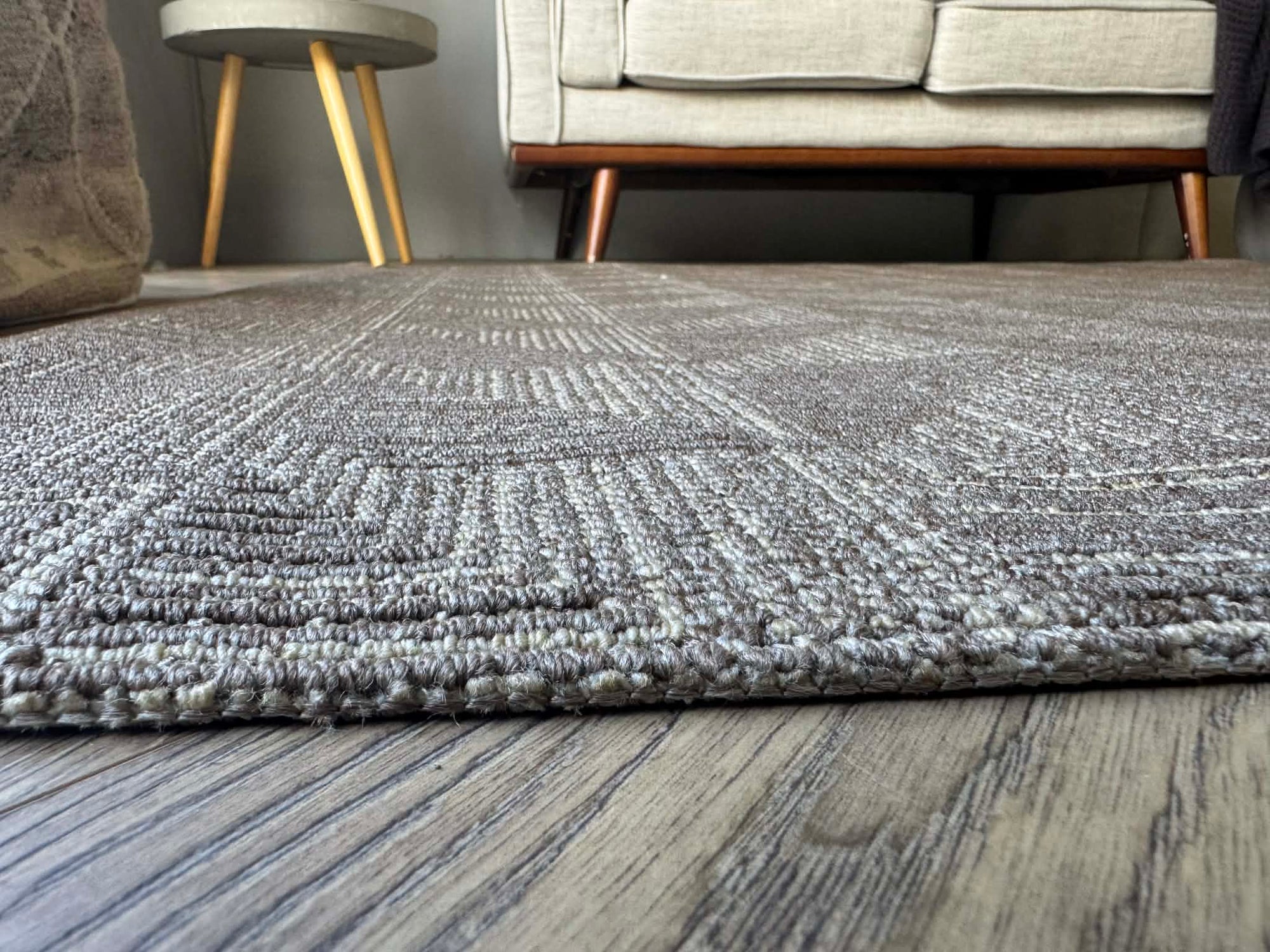 Nikotex Urban Weave Taupe Geometric Rug 160x230