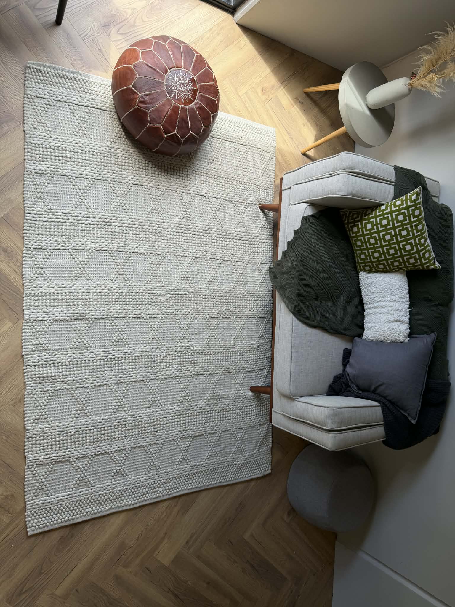 Sahara Loom Textured Wool Rug 155 x 225cm