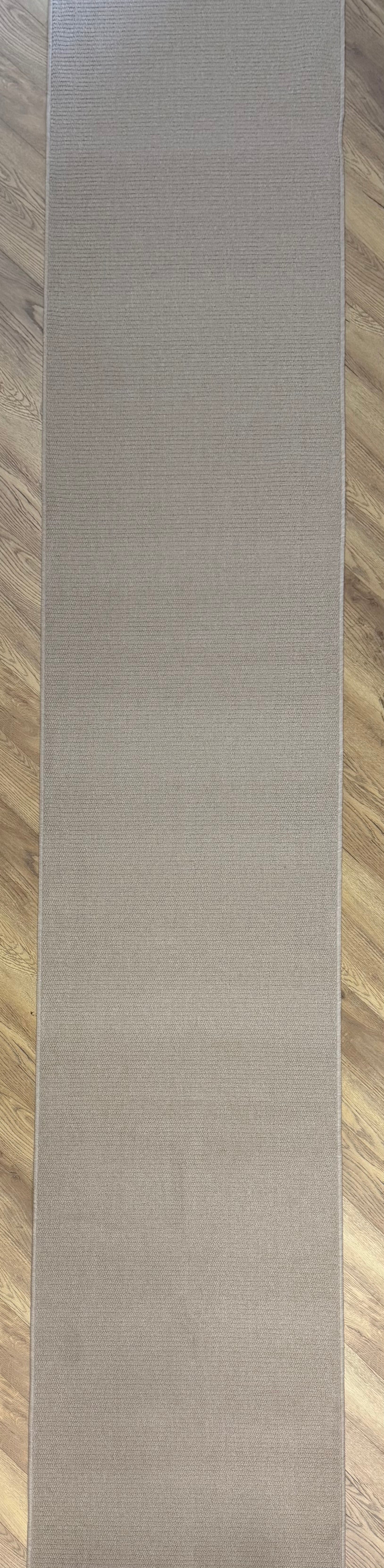 Callavi Beige Lines Flatweave Hallway Runner 100cm