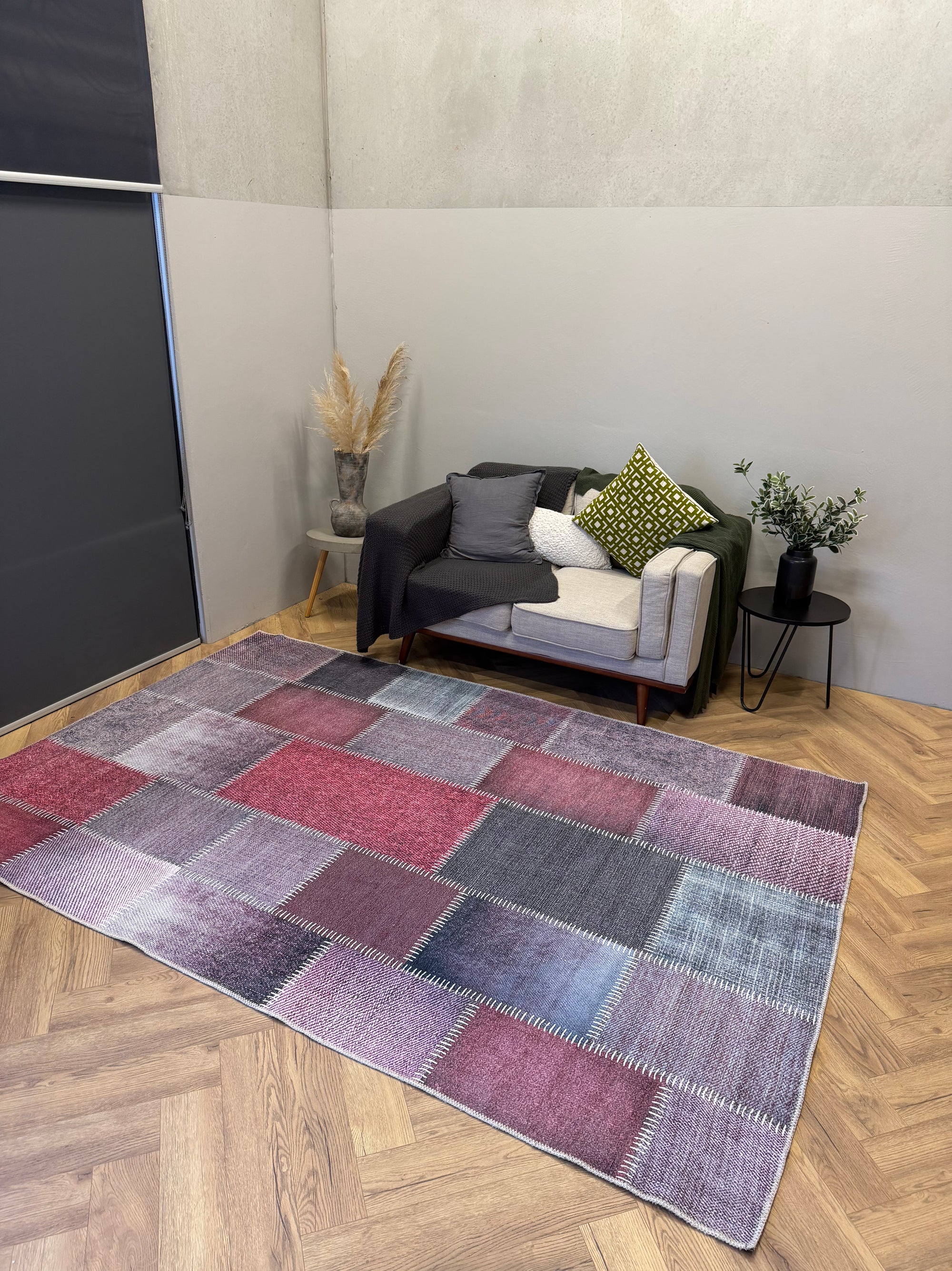 Cozy Patchwork Machine Washable Rug 200×300cm