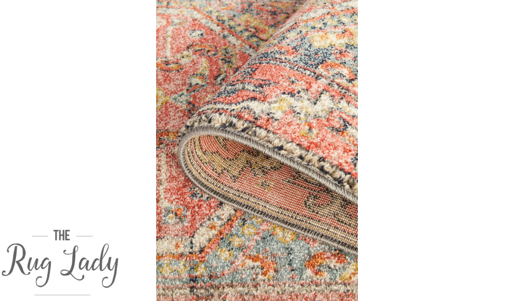 Heirloom Red Distressed Medallion Rug