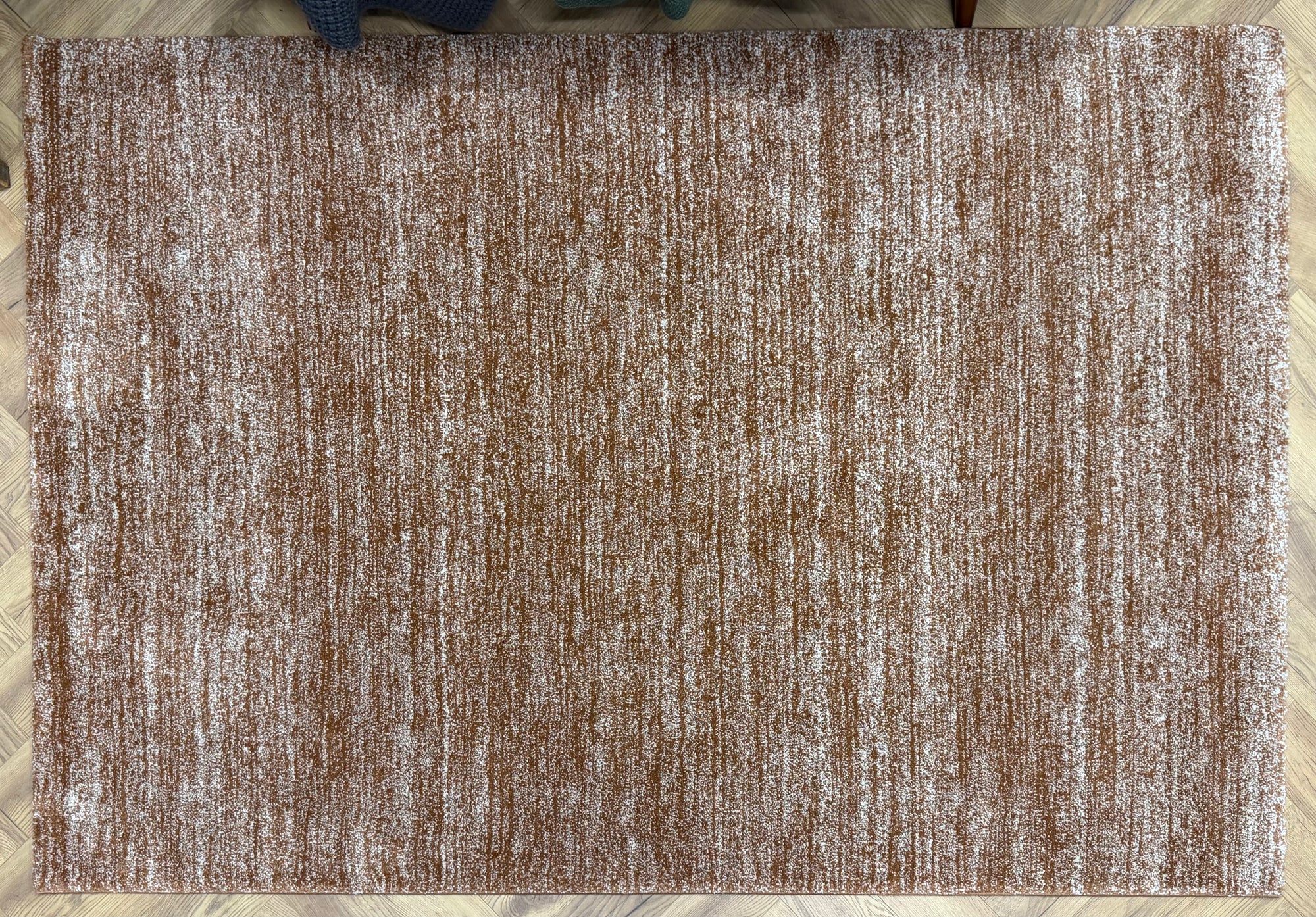 Parma Rust warm thick Textured Rug