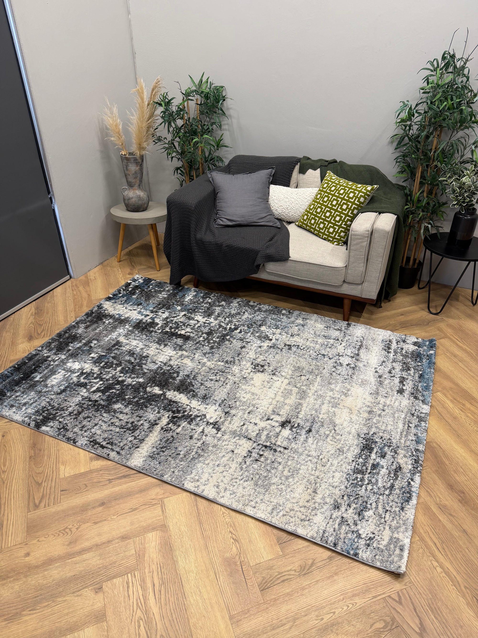 Crete Midnight Wash blue Rug