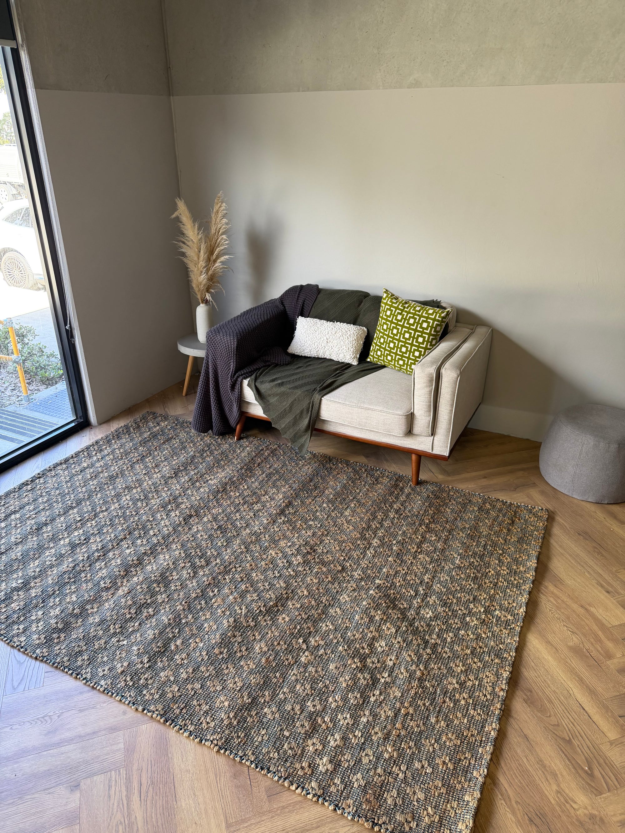Outback Weave Natural Rug – Jute & Cotton Blend 180 x 270 cm