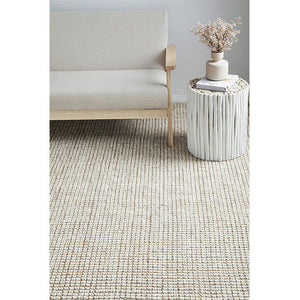 Arabelle Beige Wool Rug