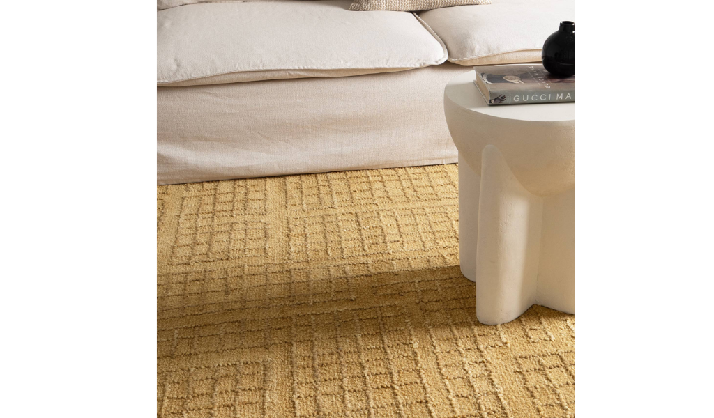 Abbie Citron Checkered Woven Wool Rug