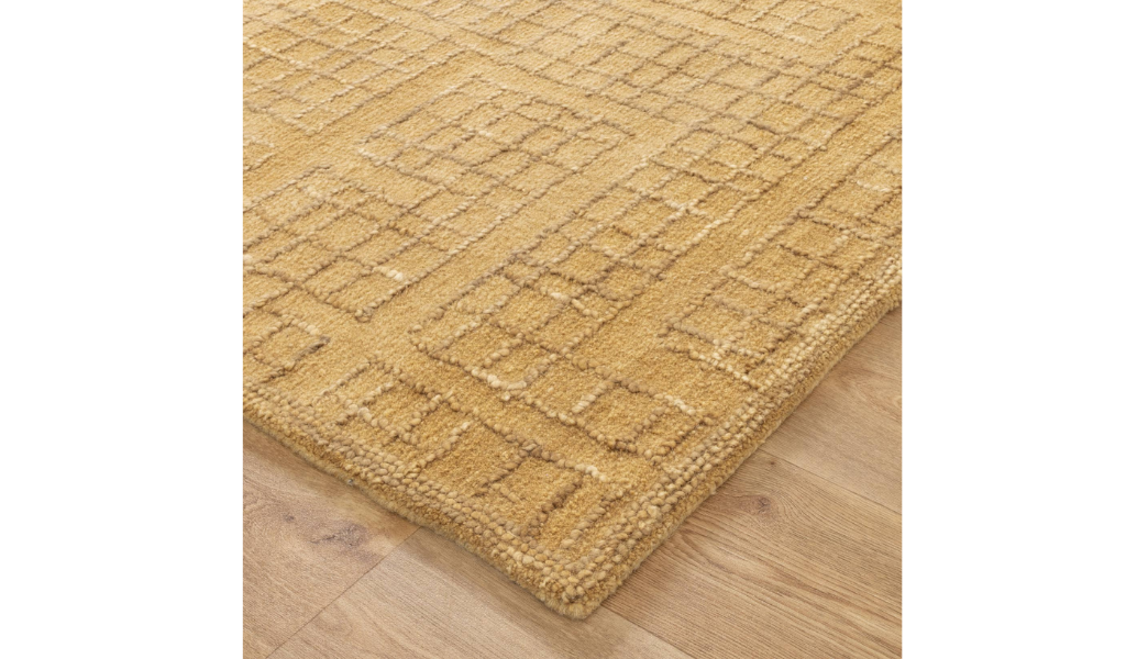 Abbie Citron Checkered Woven Wool Rug