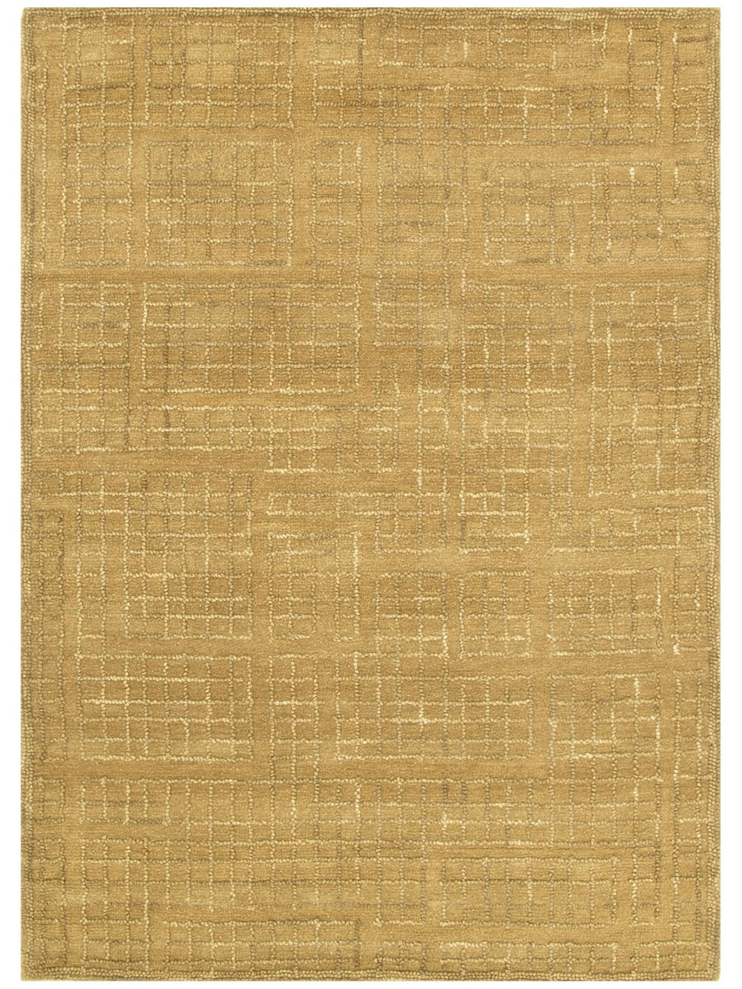 Abbie Citron Checkered Woven Wool Rug