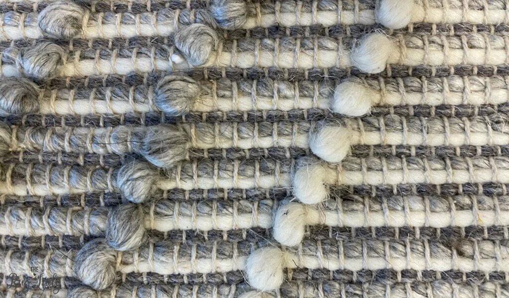 Anika Silver Grey Diamond Trellis Wool Rug