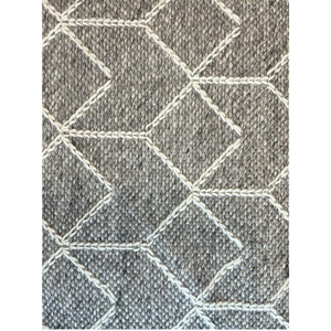 Essence Arabesque Beige Silver Wool Rug