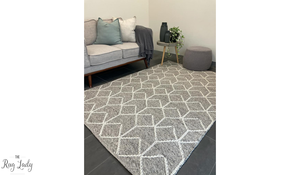 Essence Arabesque Beige Silver Wool Rug