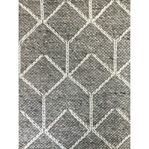 Essence Arabesque Beige Silver Wool Rug