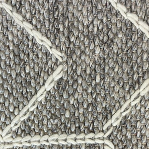 Essence Arabesque Beige Silver Wool Rug