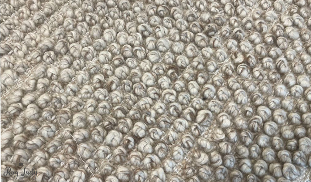 Avani Beige Loop Round Rug