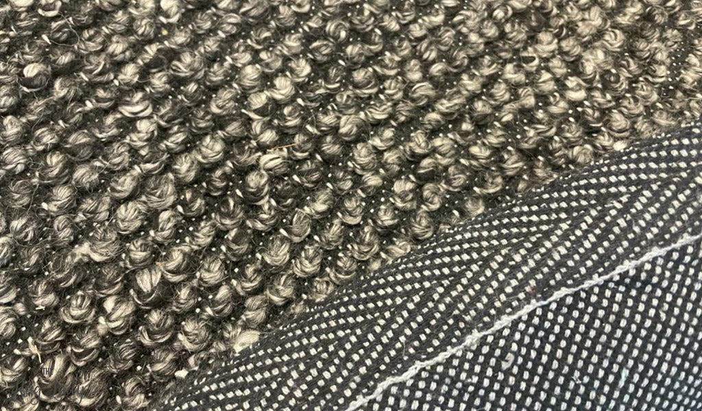 Avani Charcoal Loop Round Rug