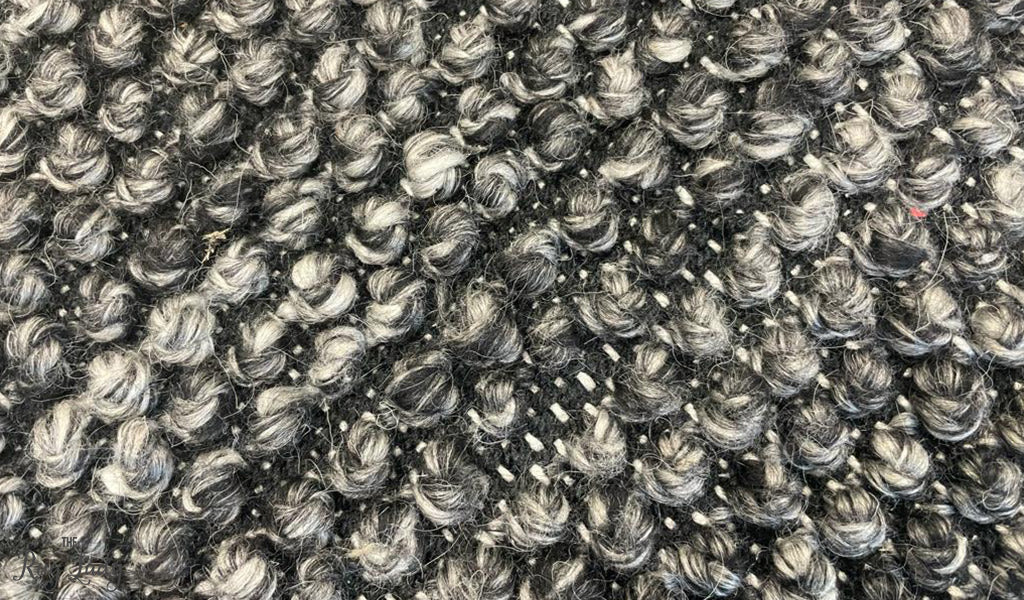 Avani Charcoal Loop Round Rug