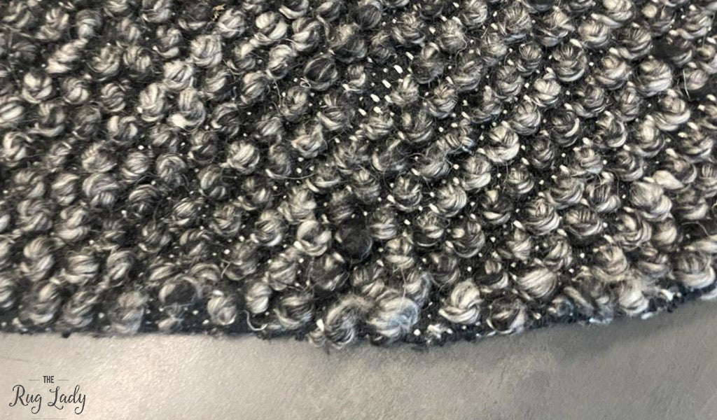 Avani Charcoal Loop Round Rug