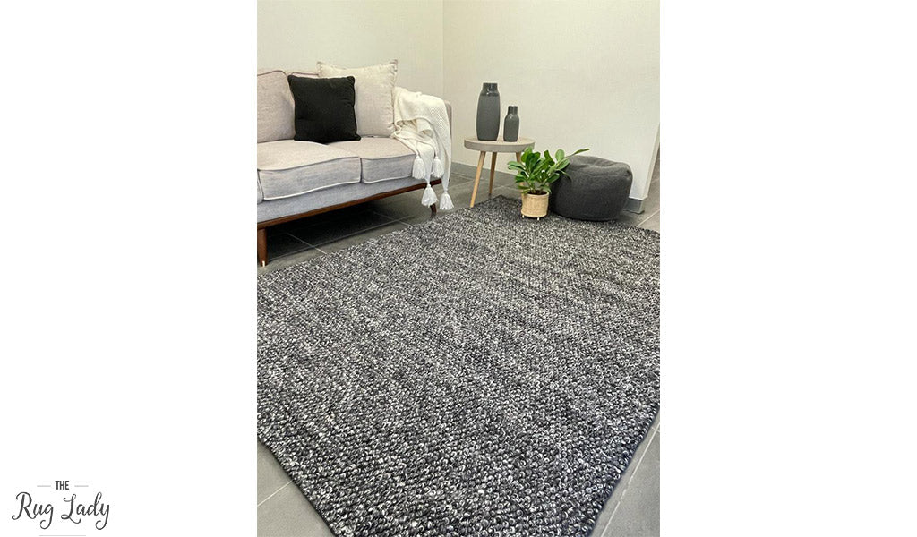 Avani Charcoal Loop Rug