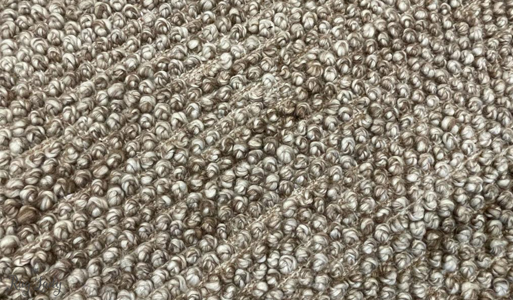 Avani Taupe Beige Loop Round Rug