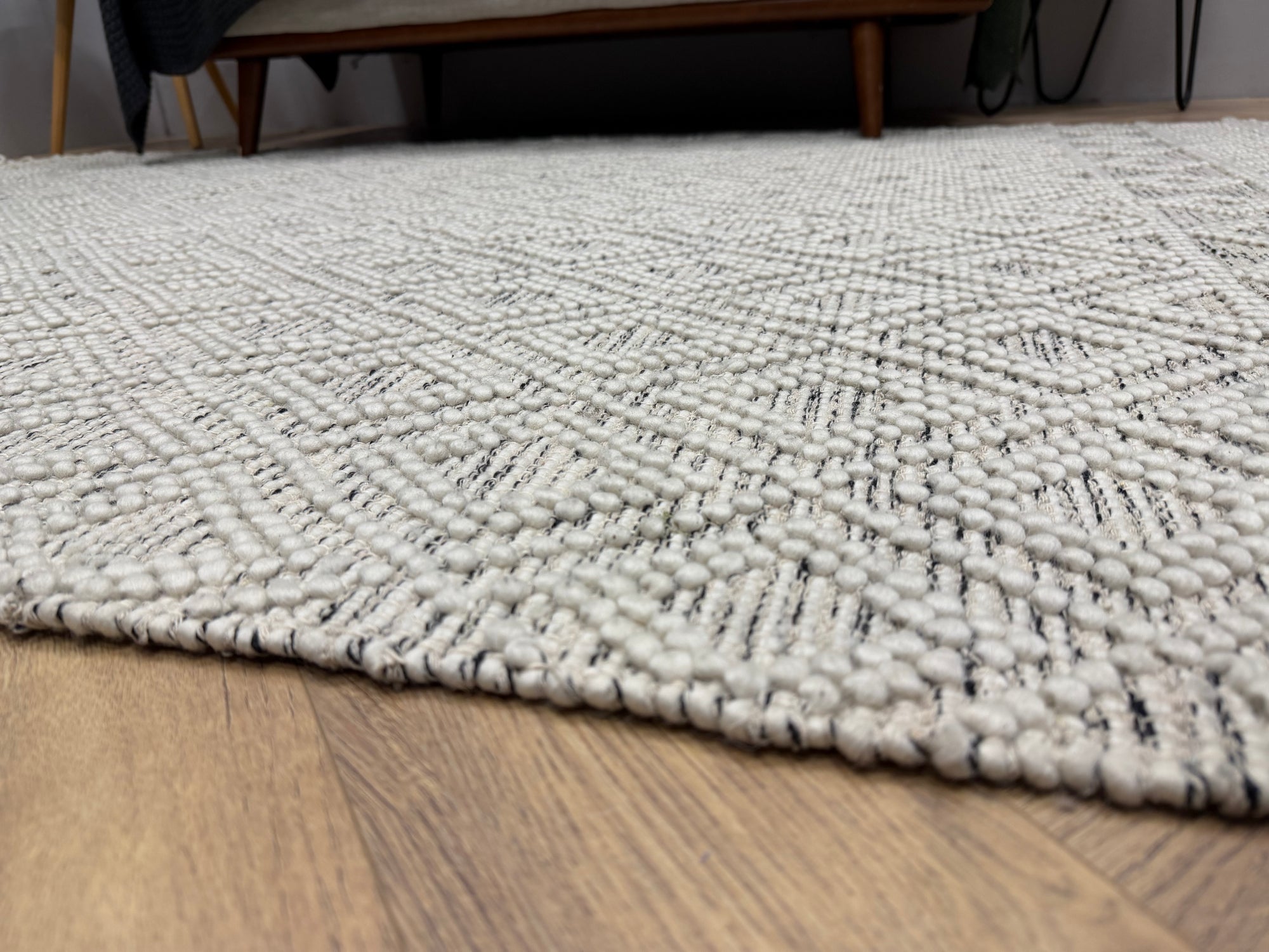 Alora Ivory Wool Blend 160 x 230 Knotted Rug