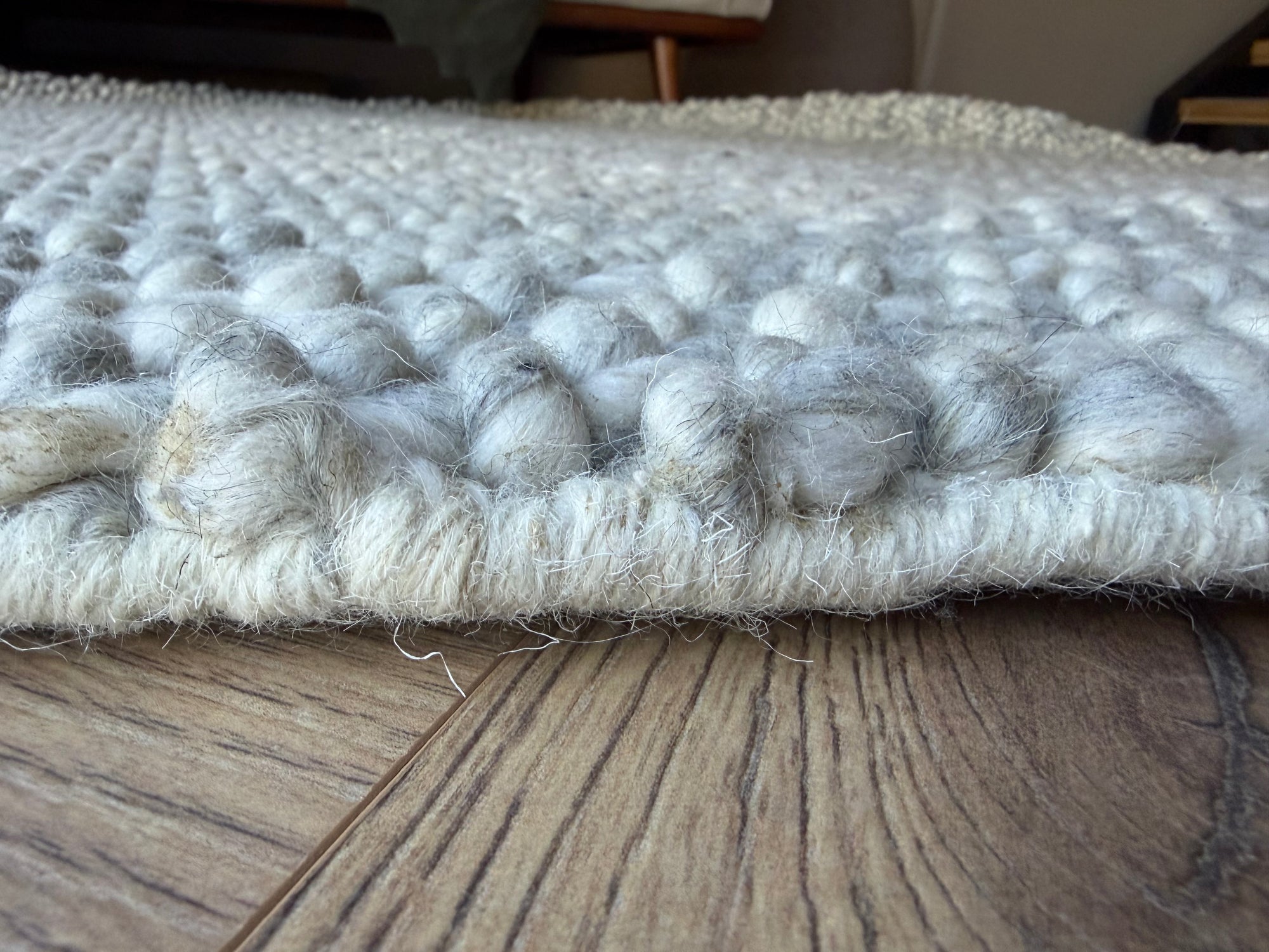 Avani Luna Pebble Wool Round Rug 180x180