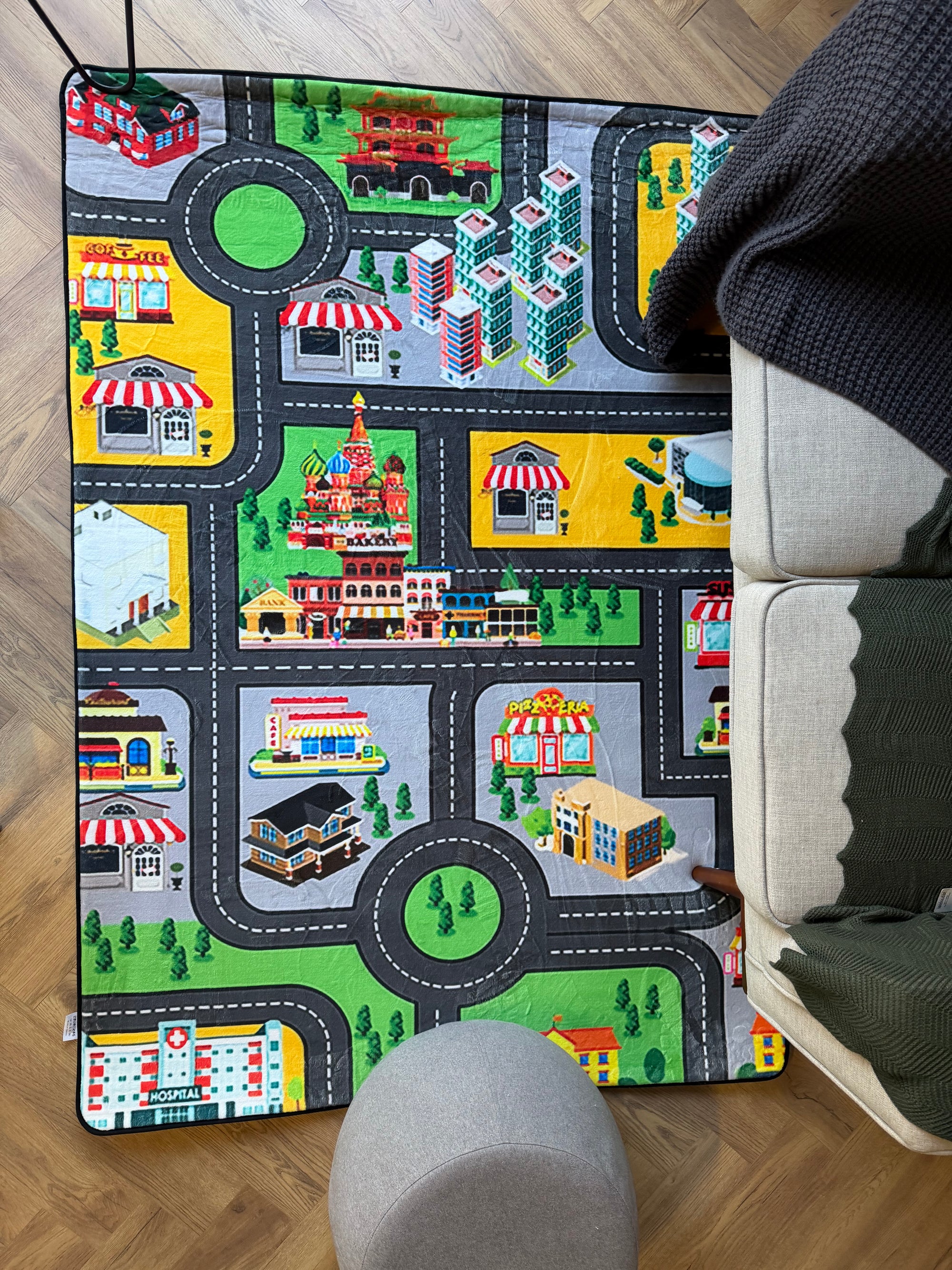 City Drive Kids Play Rug