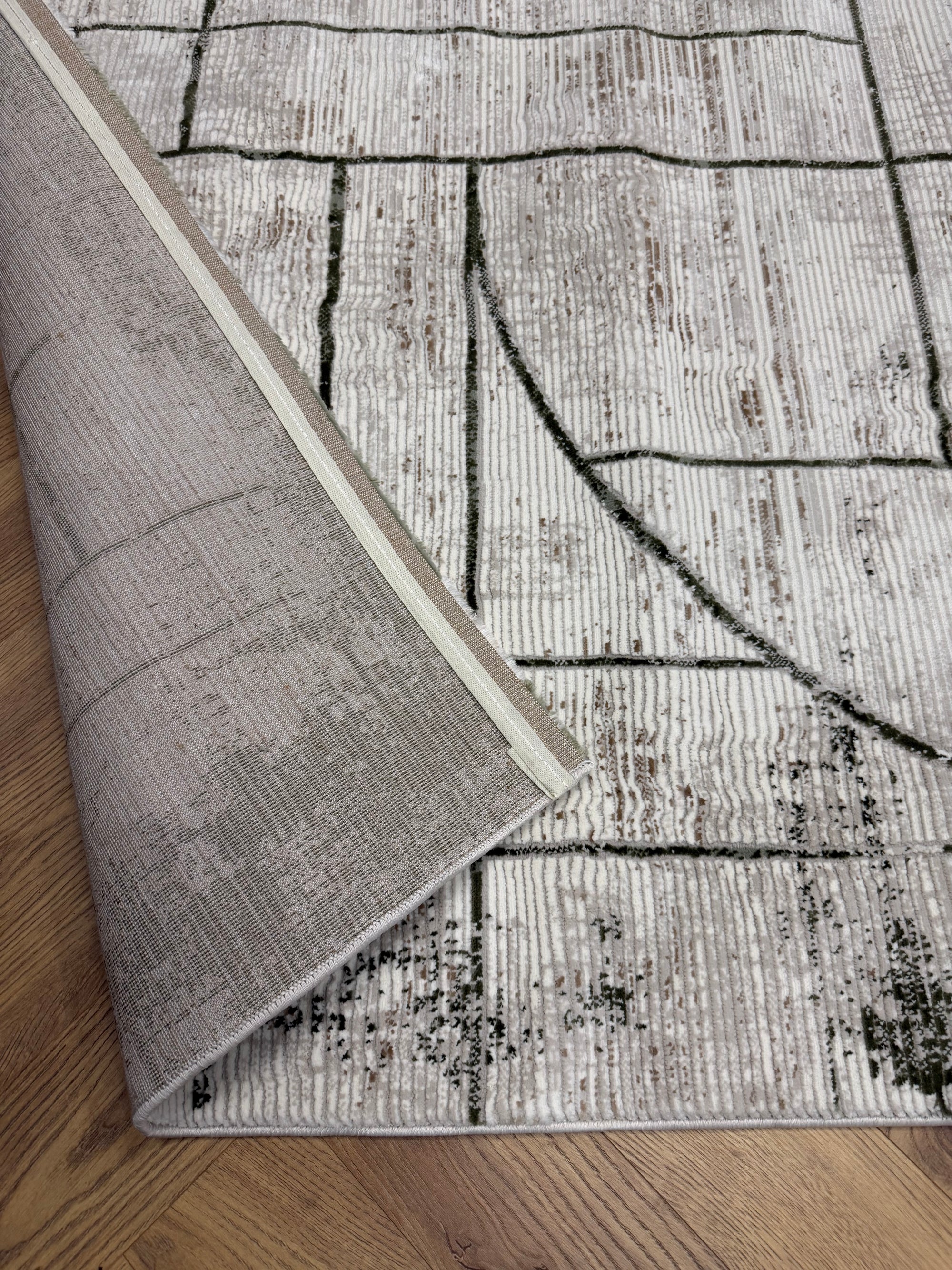 Betty Ivory Sage Mosaic Rug