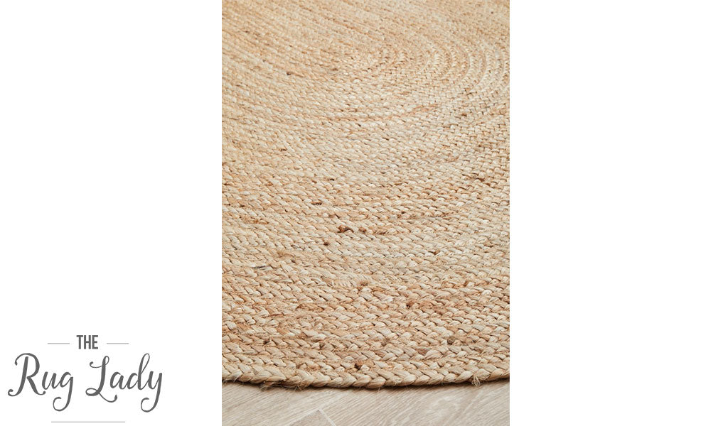 Bindi Natural Hand Braided Jute Oval Rug