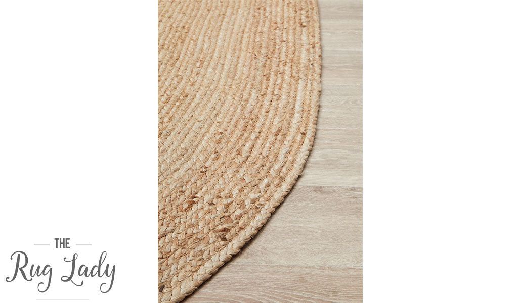 Bindi Natural Hand Braided Jute Oval Rug