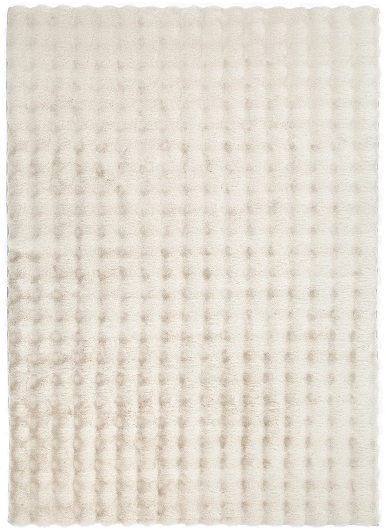 Purity Washable Bubble shaggy Rug Beige rug
