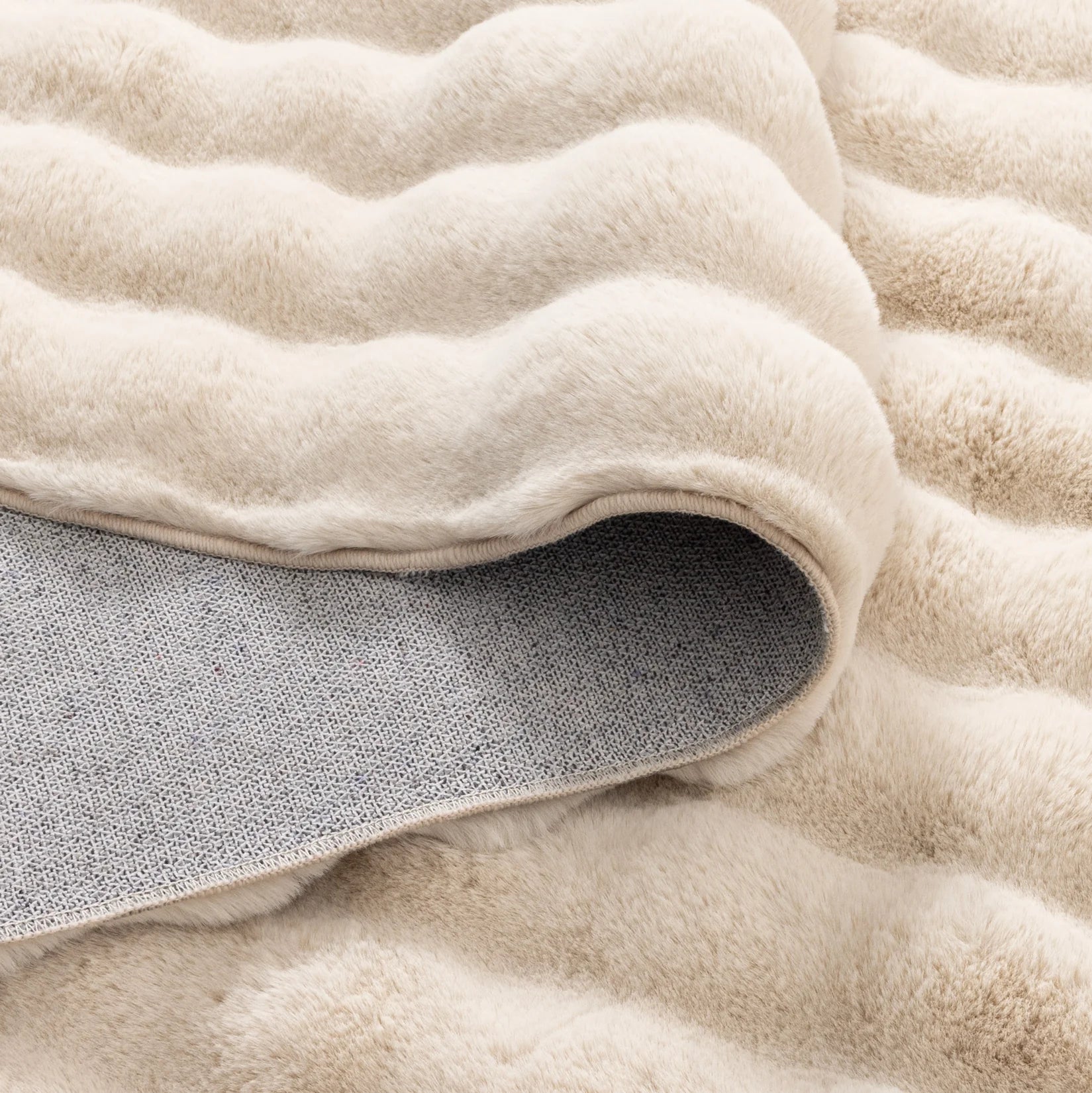 Purity Washable Bubble shaggy Rug Beige rug
