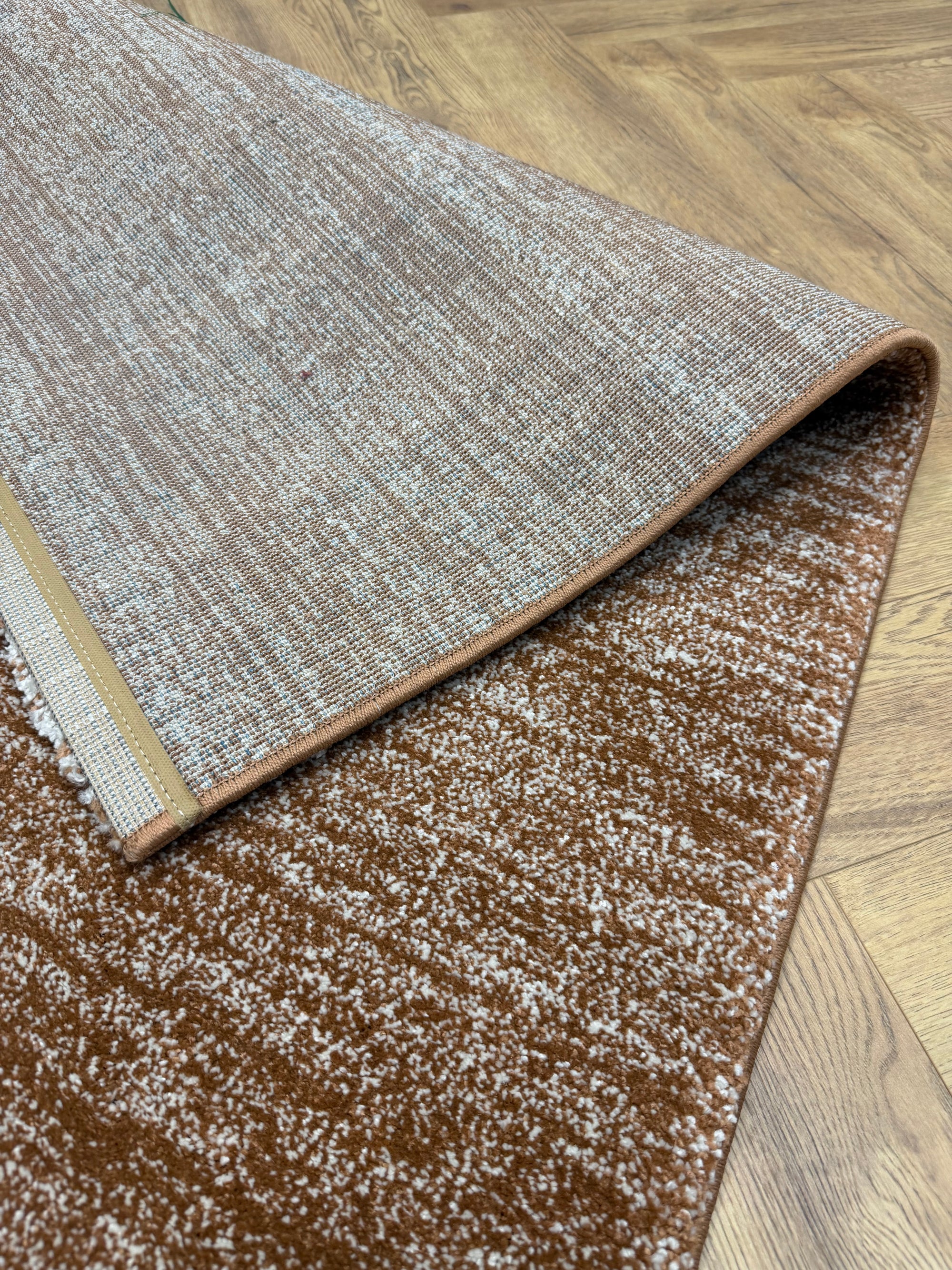 Parma Rust warm thick Textured Rug