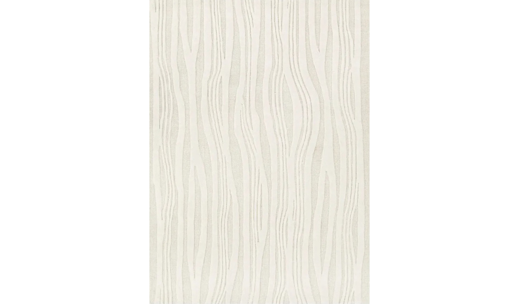 Isla Ivory Beige Wave Lines Wool Rug