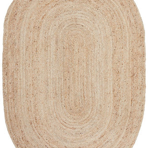 Bindi Natural Hand Braided Jute Oval Rug