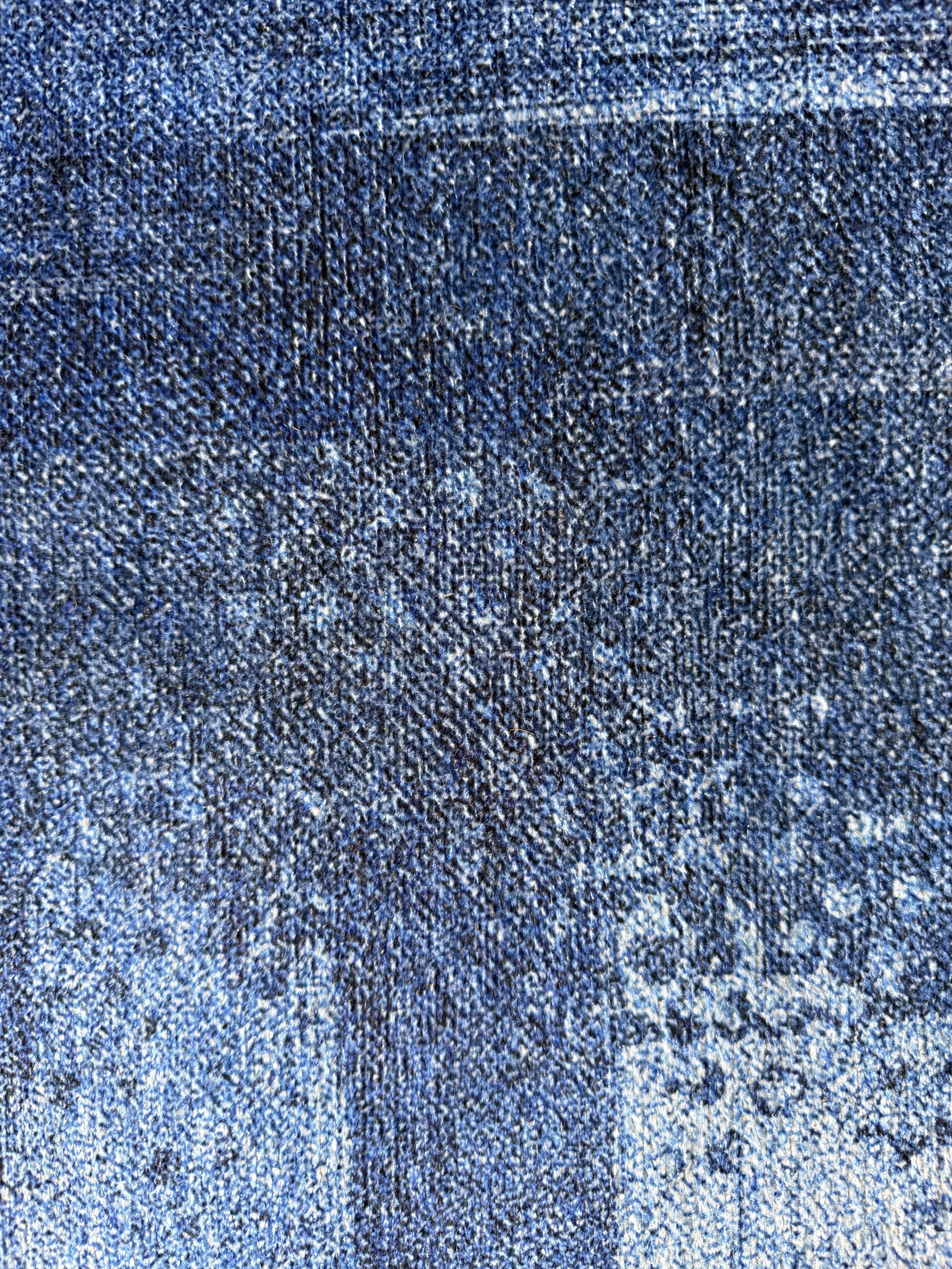 Cozy Azure Machine Washable Rug