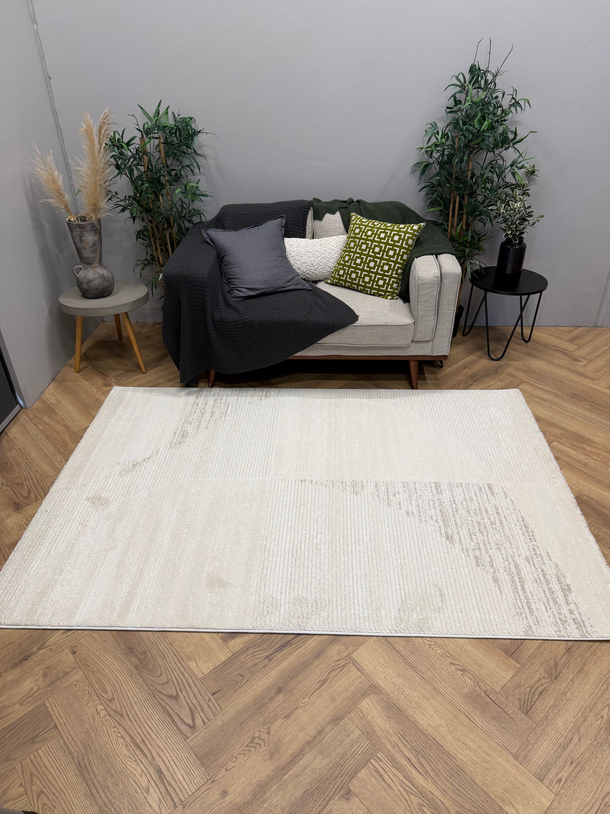 Empire Canvas Cream & Beige Rug