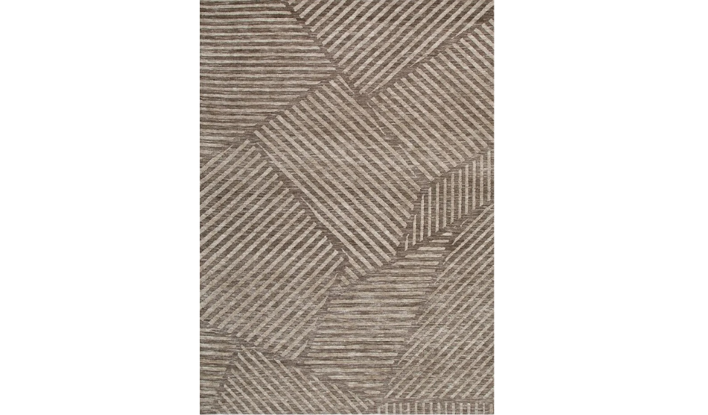 Isla Brown Linear Grid Rug