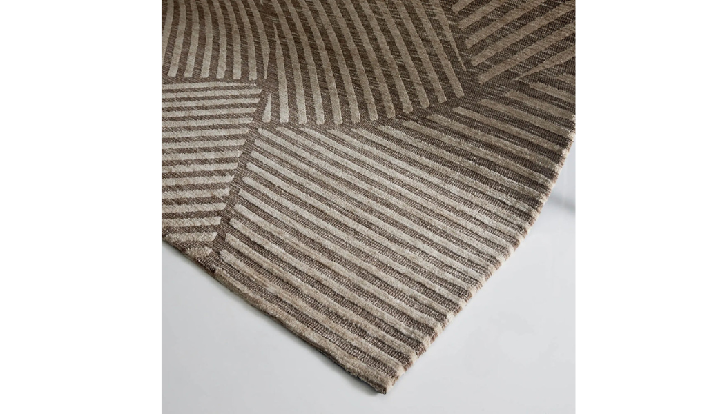 Isla Brown Linear Grid Rug