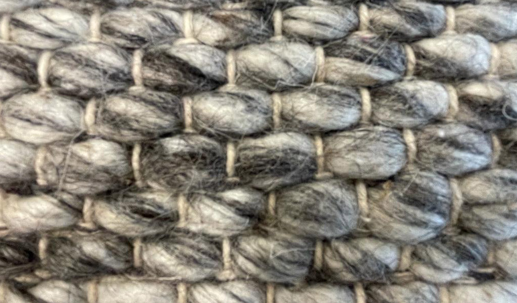 Darcy Diamond Dark Grey Felted Wool Rug