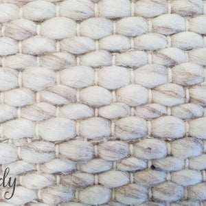 Darcy Diamond Beige Felted Wool Rug