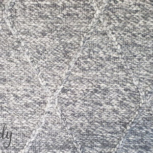 Darcy Diamond Charcoal Felted Wool Rug