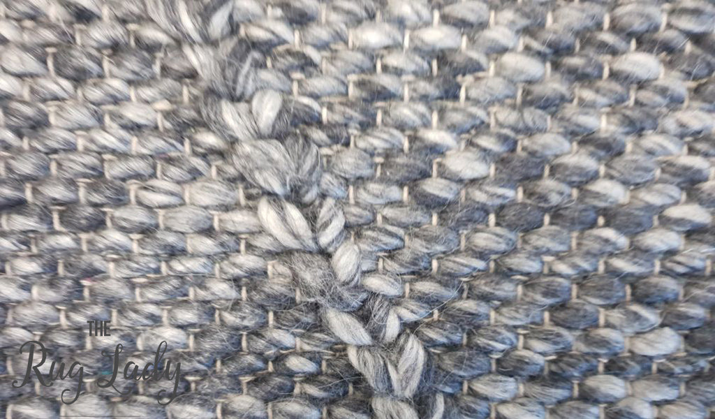 Darcy Diamond Charcoal Felted Wool Rug