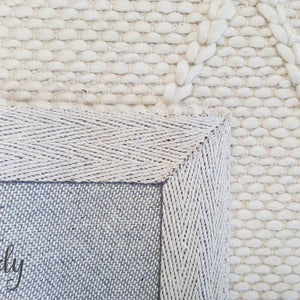 Darcy Diamond Cream Felted Wool Rug
