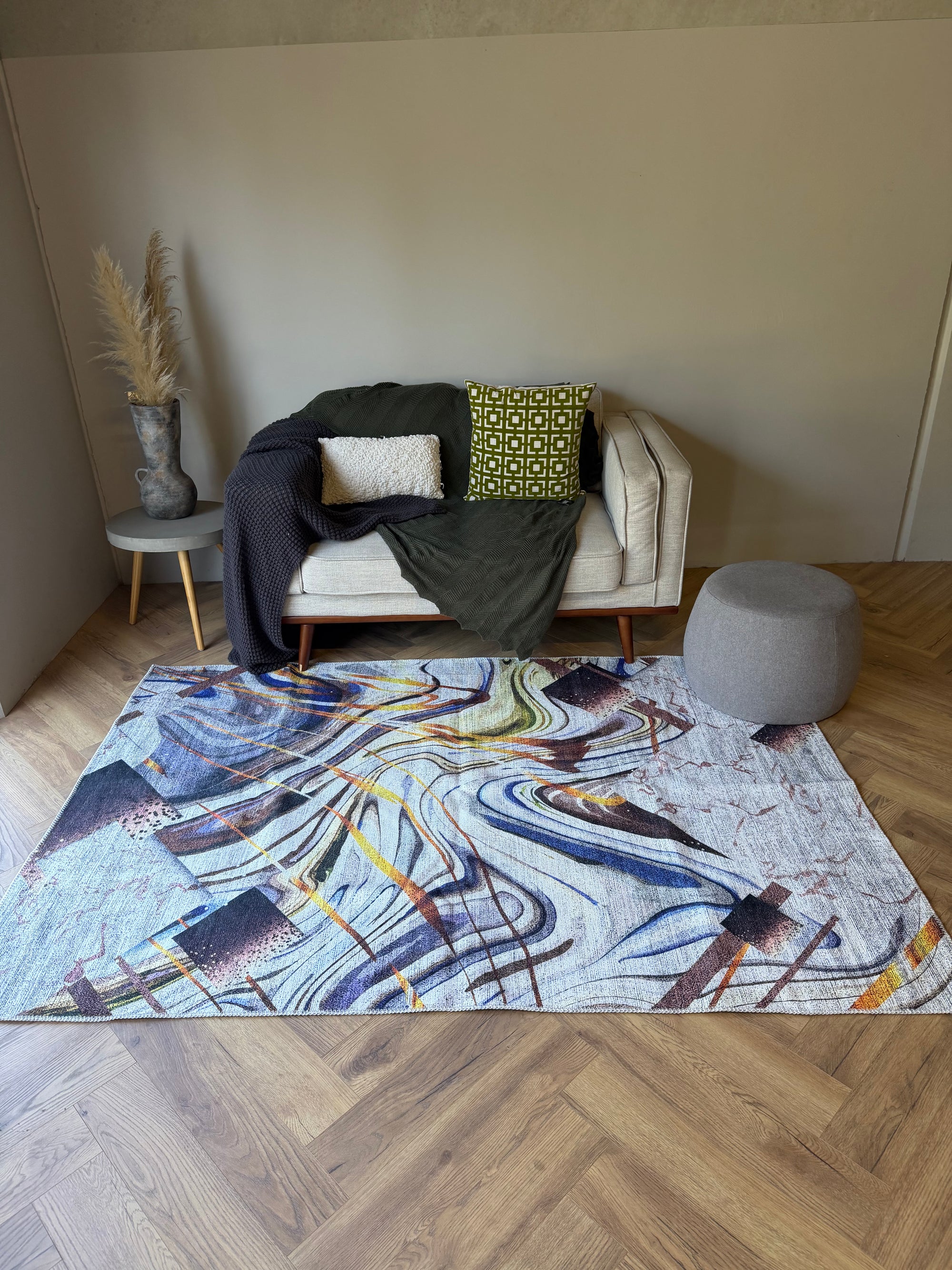 Cozy Aurora Abstract Washable Rug
Size: 160 x 230cm