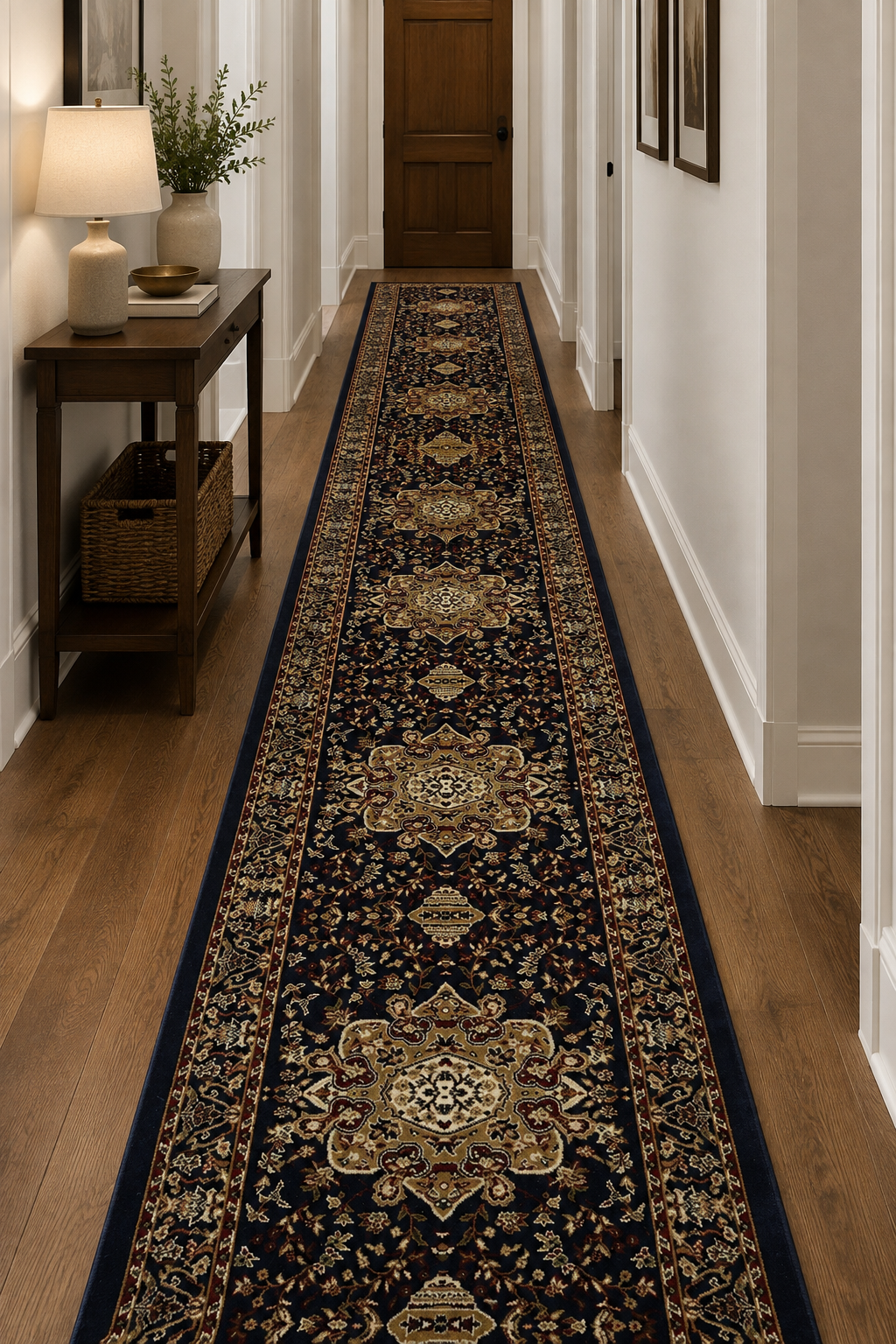 Benevolence Heritage 5235 Navy 80 cm Wide